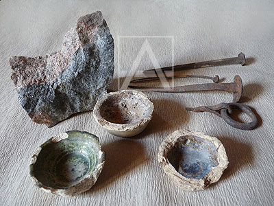 Probiertiegel der Bergleute